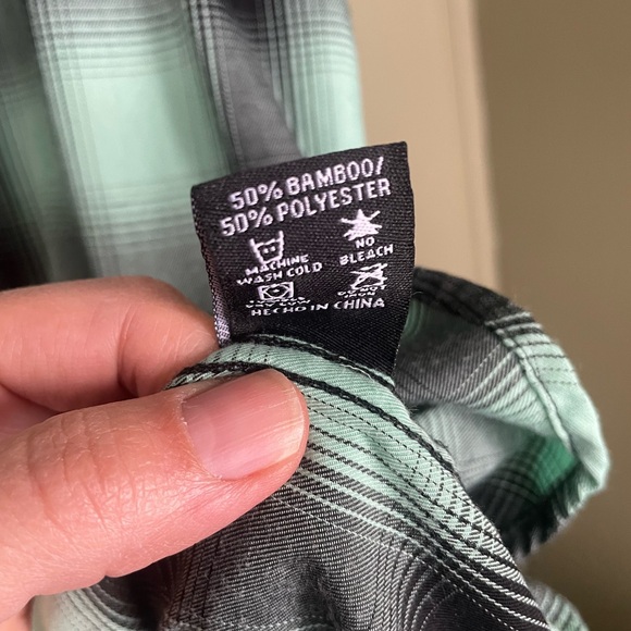 DIXXON The Charles bamboo short sleeve button-up shirt sz Large - Picture 9 of 10